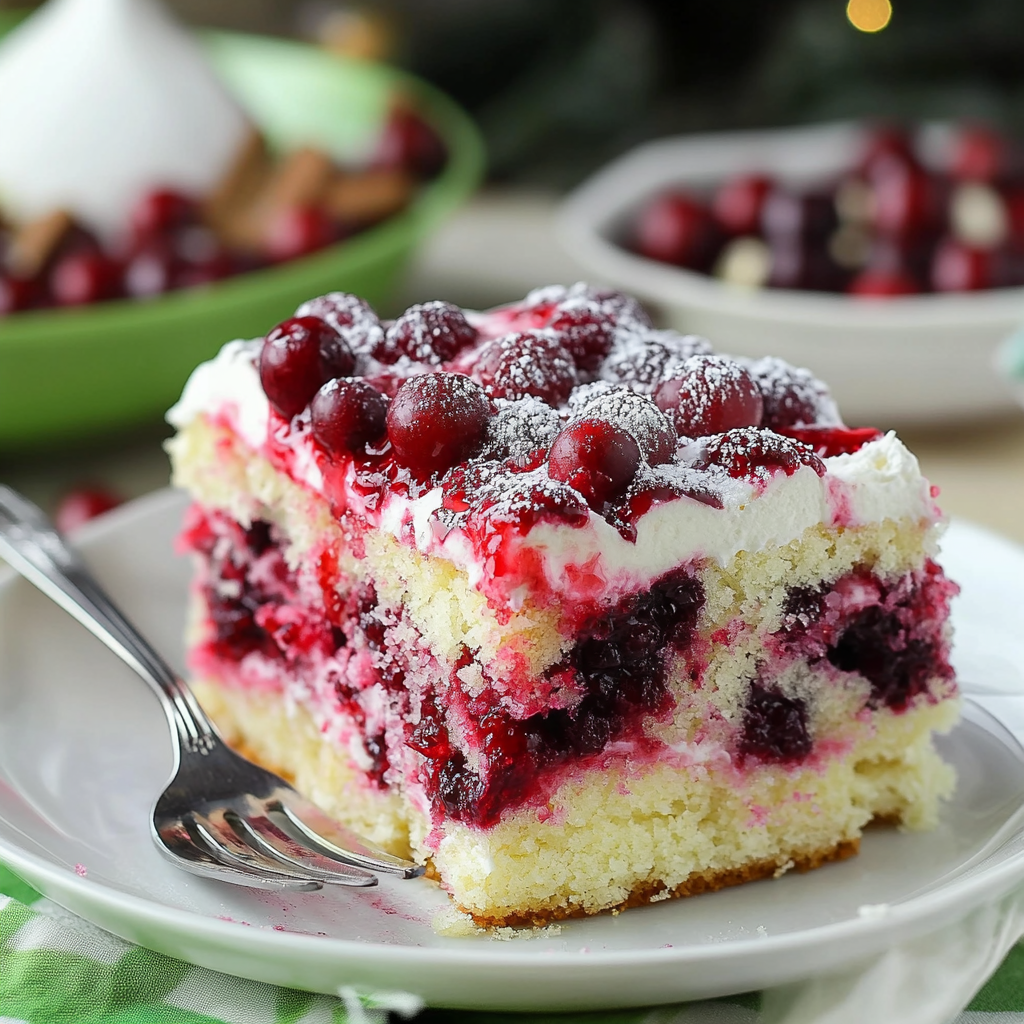 Christmas Cranberry Poke Cake Recipe & Tips