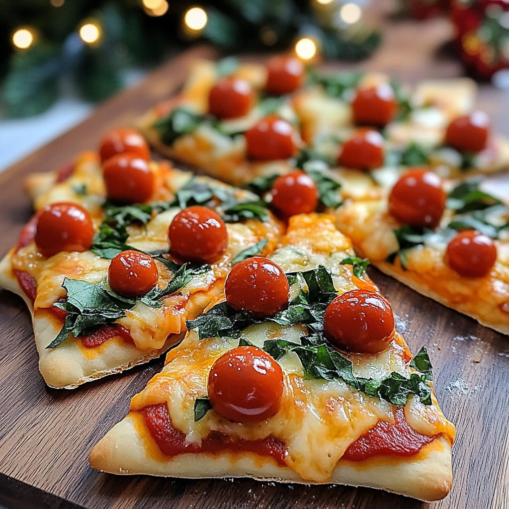 Christmas Tree Pizzas: Festive Holiday Recipe