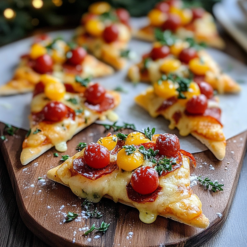 Christmas Tree Pizzas: Festive Holiday Recipe