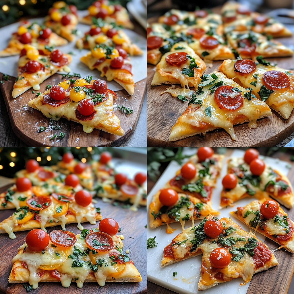 Christmas Tree Pizzas: Festive Holiday Recipe