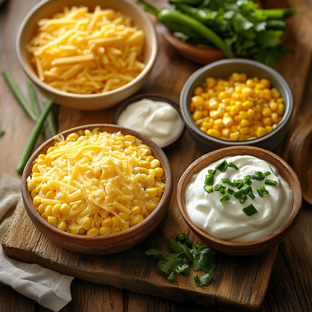 Cornbread Casserole ingredients