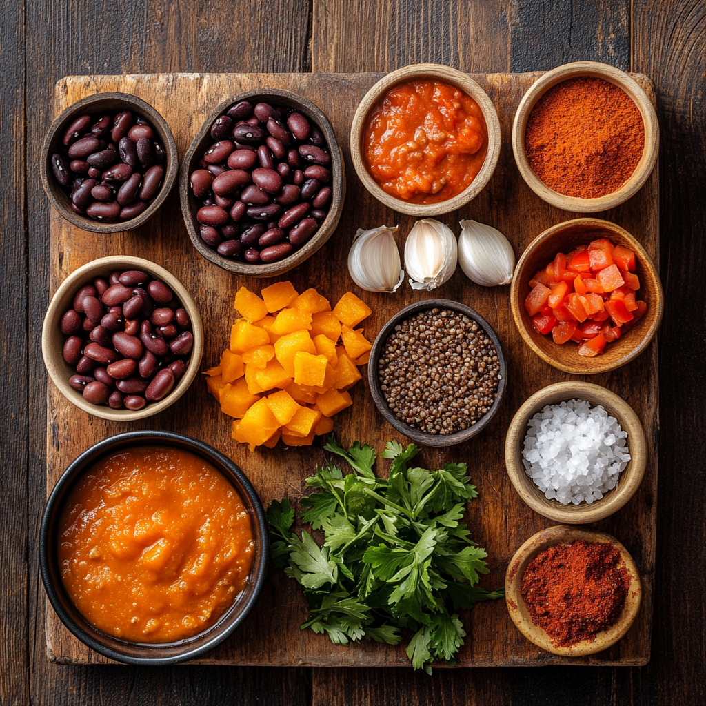 Crockpot Pumpkin Chili ingredients