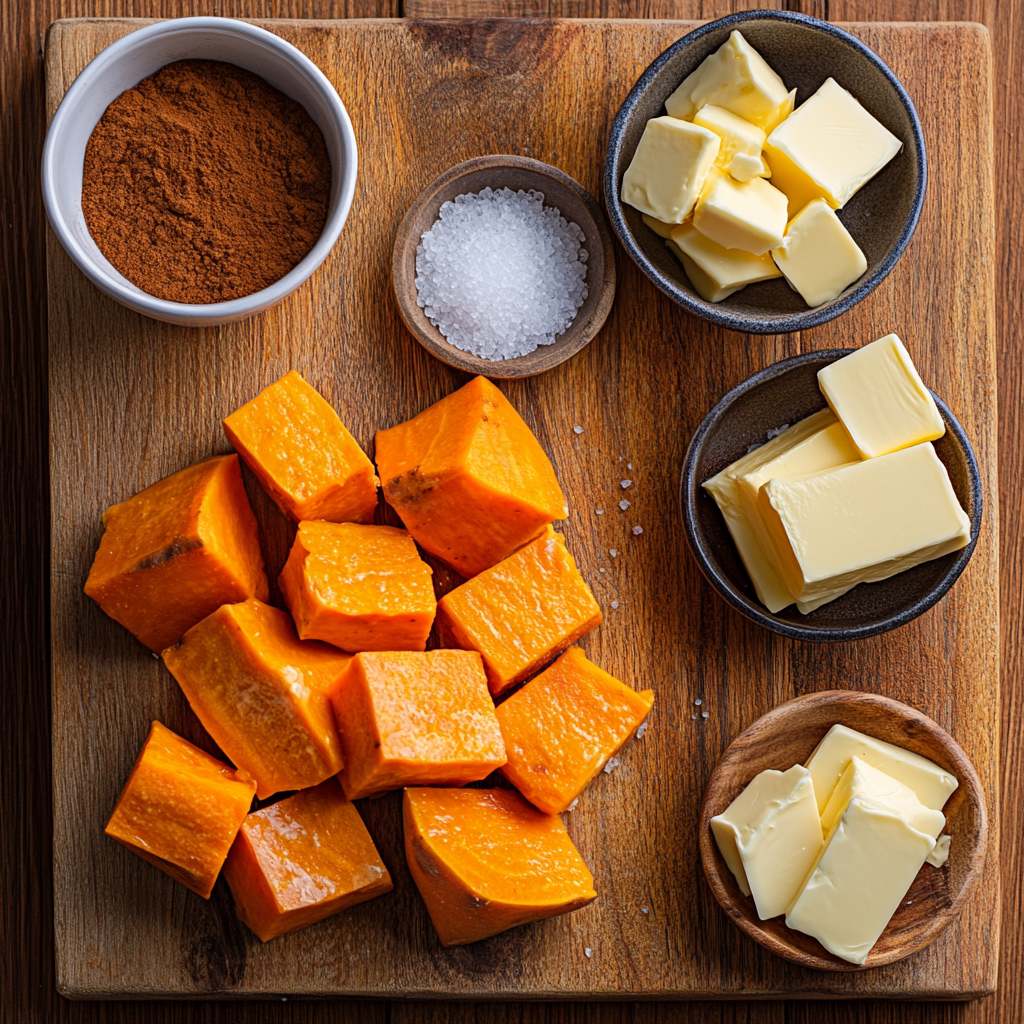 Crockpot Sweet Potatoes ingredients