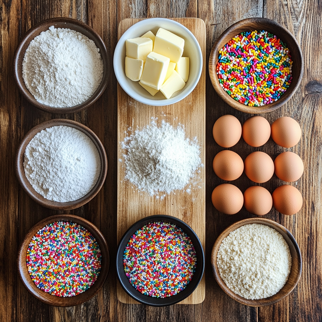 Sugar Cookie Bars  ingredients