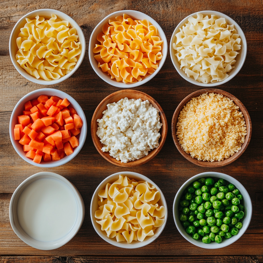 Turkey Noodle Casserole ingredients