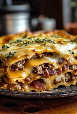 Parmesan Garlic Bacon Cheeseburger Lasagna
